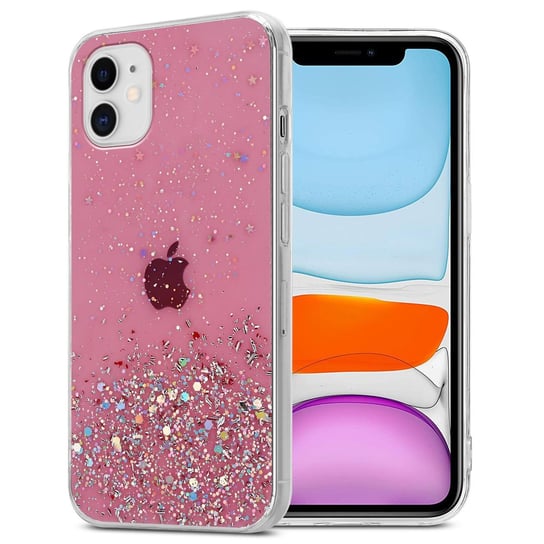 Pokrowiec Do Apple iPhone 11 PRO Etui w Różowy z Brokatem Glitter Obudowa Case Cover TPU Cadorabo Cadorabo