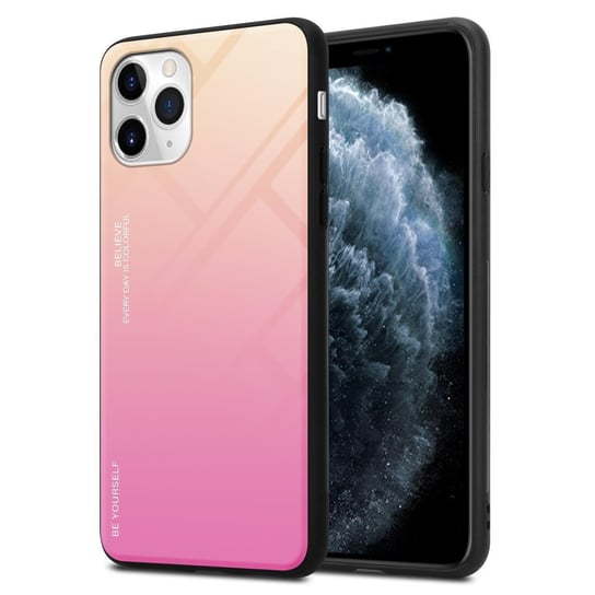 Pokrowiec Do Apple iPhone 11 PRO Etui w ŻÓŁTO - RÓŻOWY TPU Obudowa Case Cover Plecki Ochronny Cadorabo Cadorabo