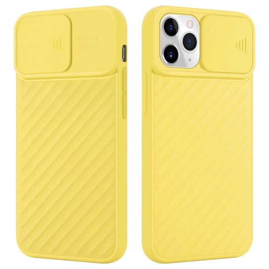 Pokrowiec Do Apple iPhone 11 PRO Etui w Żółty Mat Ochrona kamery TPU Obudowa Case Cover Cadorabo Cadorabo