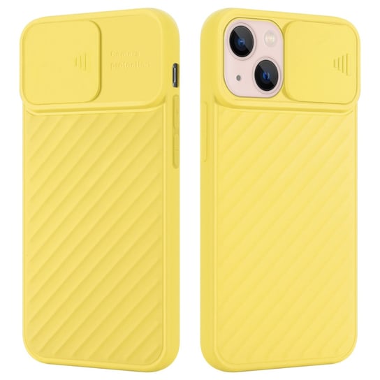 Pokrowiec Do Apple iPhone 13 Etui w Żółty Mat Ochrona kamery TPU Obudowa Case Cover Cadorabo Cadorabo