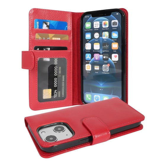 Pokrowiec Do Apple Iphone 13 Mini W Piekła Czerwień Etui Ochronny Magnet Obudowa Case Cover Cadorabo Cadorabo