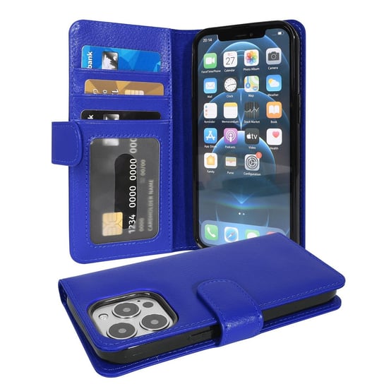 Pokrowiec Do Apple Iphone 13 Pro Max W Niebieski Neptun Etui Ochronny Magnet Obudowa Case Cover Cadorabo Cadorabo