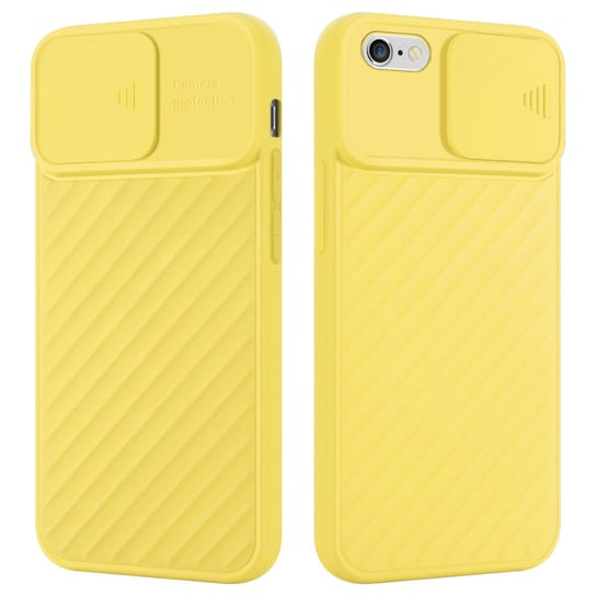 Pokrowiec Do Apple iPhone 6 / 6S Etui w Żółty Mat Ochrona kamery TPU Obudowa Case Cover Cadorabo Cadorabo
