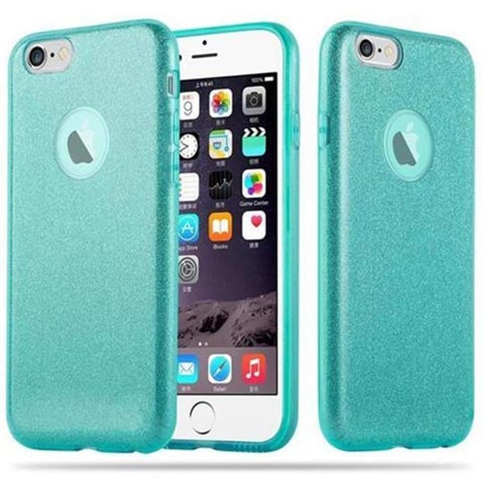 Pokrowiec Do Apple iPhone 6 / 6S w TURKUSOWY GWIEZDNY PYŁ  Etui Obudowa Ochronny Case Cover Glitter Cadorabo Cadorabo