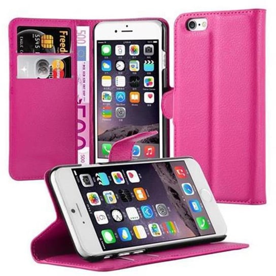 Pokrowiec Do Apple iPhone 6 / 6S w WIŚNIOWY RÓŻ Etui Portfel Obudowa Ochronny Case Cover Cadorabo Cadorabo