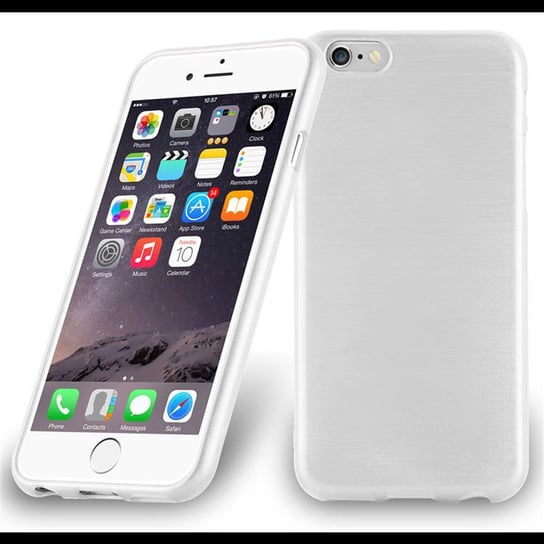 Pokrowiec Do Apple iPhone 6 PLUS / 6S PLUS Etui w SREBRNY Silikon Case Cover Obudowa Ochronny TPU Cadorabo Cadorabo