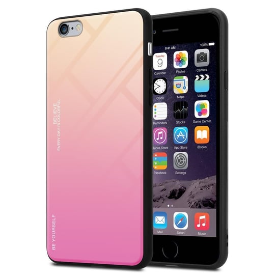 Pokrowiec Do Apple iPhone 6 PLUS / 6S PLUS Etui w ŻÓŁTO - RÓŻOWY TPU Obudowa Case Cover Plecki Ochronny Cadorabo Cadorabo