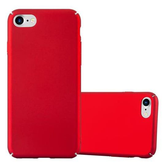 Pokrowiec Do Apple iPhone 7 / 7S / 8 / SE 2020 Etui w METAL CZERWONY Hard Case Cover Obudowa Ochronny Cadorabo Cadorabo