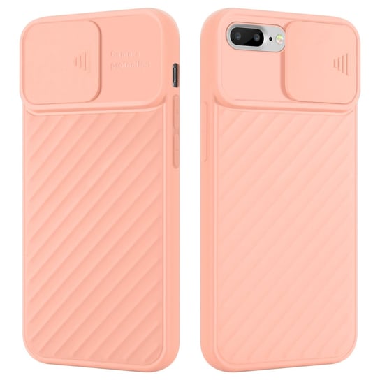 Pokrowiec Do Apple iPhone 7 PLUS / 7S PLUS / 8 PLUS Etui w Różowy Mat Ochrona kamery TPU Obudowa Case Cover Cadorabo Cadorabo