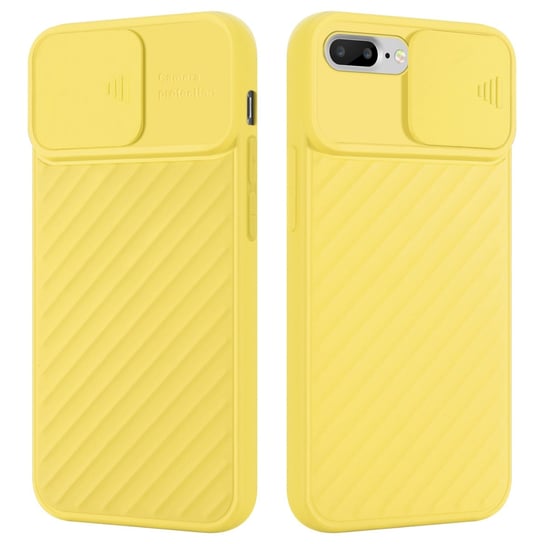 Pokrowiec Do Apple iPhone 7 PLUS / 7S PLUS / 8 PLUS Etui w Żółty Mat Ochrona kamery TPU Obudowa Case Cover Cadorabo Cadorabo