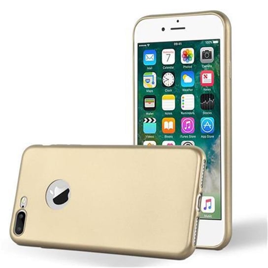 Pokrowiec Do Apple iPhone 7 PLUS / 7S PLUS / 8 PLUS w METALLIC ZŁOTY Etui TPU Silikon Obudowa Ochronny Case Cover Cadorabo Cadorabo