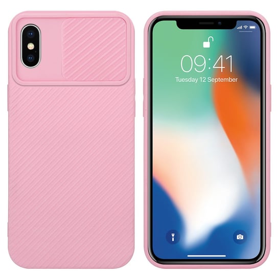 Pokrowiec Do Apple iPhone X / XS Etui w Bonbon róża Obudowa Case Cover Ochrona kamery Cadorabo Cadorabo