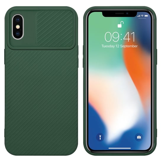 Pokrowiec Do Apple iPhone X / XS Etui w Bonbon Zieleń Obudowa Case Cover Ochrona kamery Cadorabo Cadorabo