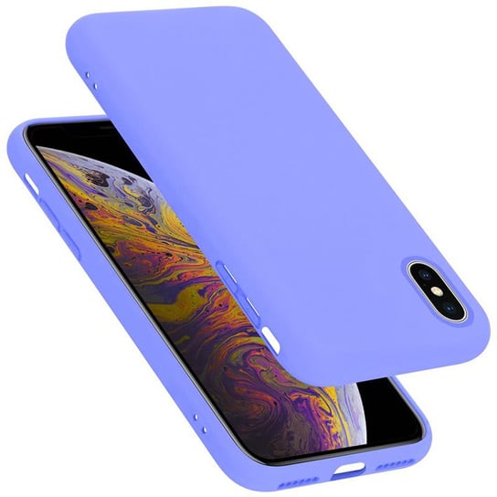 Pokrowiec Do Apple iPhone X / XS Etui w LIQUID JASNY FIOLET TPU Silikon Case Cover Obudowa Ochronny Cadorabo Cadorabo