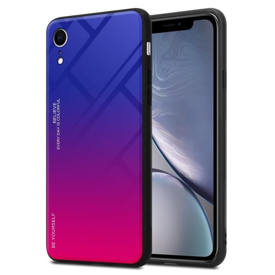 Pokrowiec Do Apple iPhone XR Etui w FIOLETOWO - CZERWONY TPU Obudowa Case Cover Plecki Ochronny Cadorabo Cadorabo