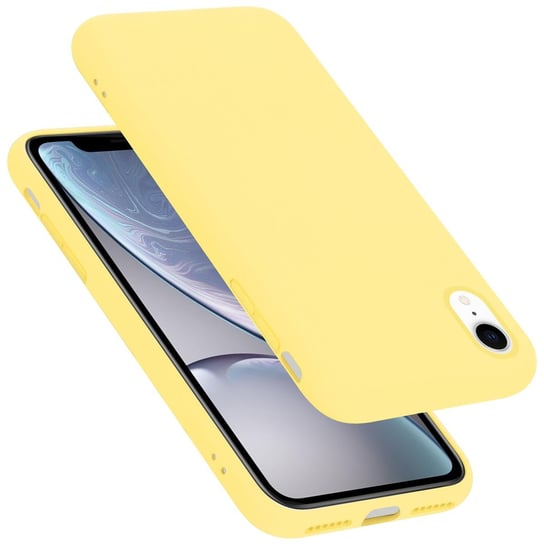 Pokrowiec Do Apple iPhone XR Etui w LIQUID ŻÓŁTY TPU Silikon Case Cover Obudowa Ochronny Cadorabo Cadorabo