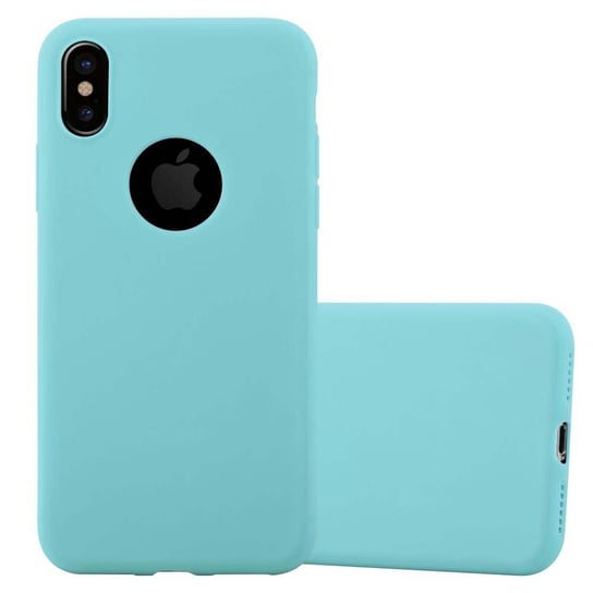 Pokrowiec Do Apple iPhone XS MAX Etui w CANDY NIEBIESKI TPU Silikon Obudowa Case Cover Ochronny Plecki Cadorabo Cadorabo