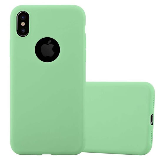 Pokrowiec Do Apple iPhone XS MAX Etui w CANDY PASTELOWY ZIELONY TPU Silikon Obudowa Case Cover Ochronny Plecki Cadorabo Cadorabo