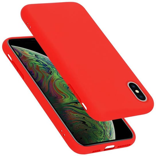 Pokrowiec Do Apple iPhone XS MAX Etui w LIQUID CZERWONY TPU Silikon Case Cover Obudowa Ochronny Cadorabo Cadorabo