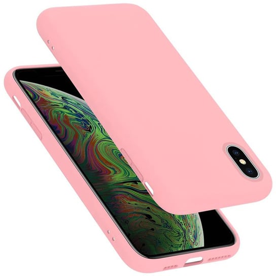 Pokrowiec Do Apple iPhone XS MAX Etui w LIQUID RÓŻOWY TPU Silikon Case Cover Obudowa Ochronny Cadorabo Cadorabo