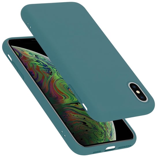Pokrowiec Do Apple iPhone XS MAX Etui w LIQUID ZIELONY TPU Silikon Case Cover Obudowa Ochronny Cadorabo Cadorabo