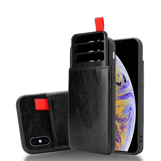 Pokrowiec Do Apple iPhone XS MAX w CZARNY HEBAN Etui TPU Silikon Obudowa Case Cover Ochronny Portfel Cadorabo Cadorabo