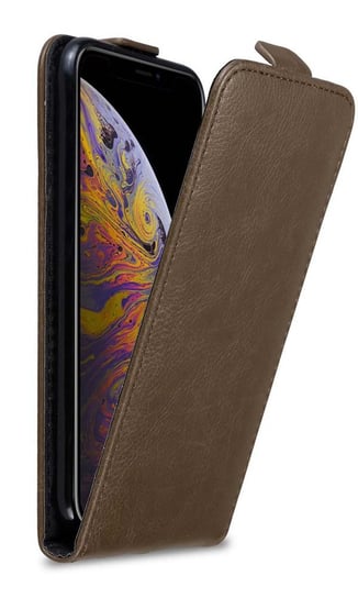 Pokrowiec Do Apple iPhone XS MAX w Etui BRĄZOWA KAWA  Flip Case Cover Obudowa Ochronny Cadorabo Cadorabo