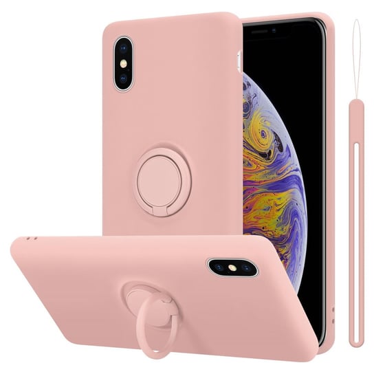 Pokrowiec Do Apple iPhone XS MAX w LIQUID RÓŻOWY Etui TPU Obudowa Ochronny Case Cover Plecki Cadorabo Cadorabo