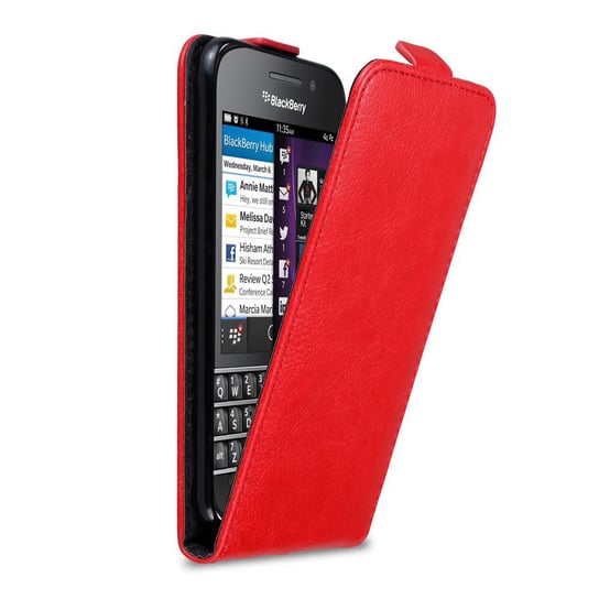 Pokrowiec Do Blackberry Q10 w Etui CZERWONE JABŁKO  Flip Case Cover Obudowa Ochronny Cadorabo Cadorabo
