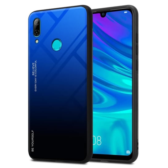 Pokrowiec Do Honor 10 LITE / Huawei P SMART 2019 Etui w NIEBIESKO - CZARNY TPU Obudowa Case Cover Plecki Ochronny Cadorabo Cadorabo