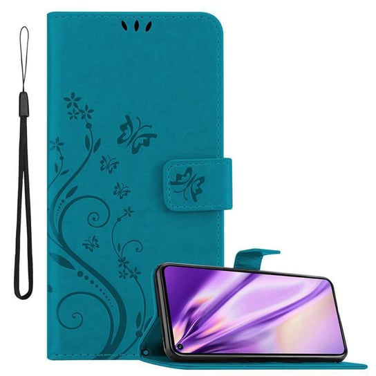 Pokrowiec Do Honor 20 PRO w Etui NIEBIESKI KWIATOWY  Kwiaty Portfel Obudowa Case Cover Cadorabo Cadorabo