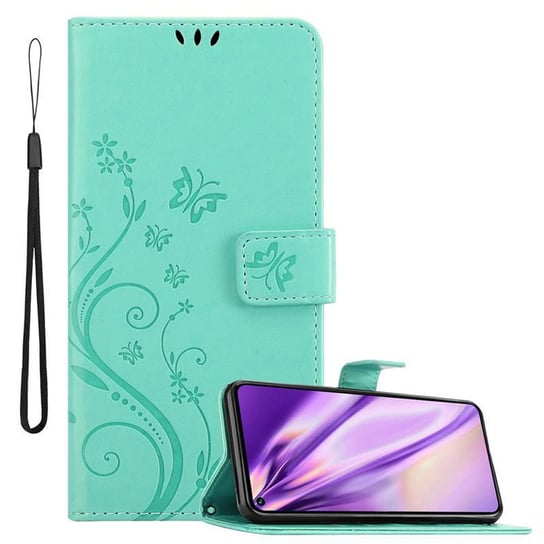 Pokrowiec Do Honor 20 PRO w Etui TURKUS KWIATOWY  Kwiaty Portfel Obudowa Case Cover Cadorabo Cadorabo