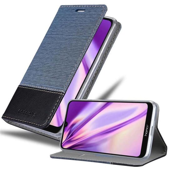 Pokrowiec Do Honor 8A Etui w CIEMNY NIEBIESKO CZARNY Portfel Obudowa Case Cover Ochronny Cadorabo Cadorabo