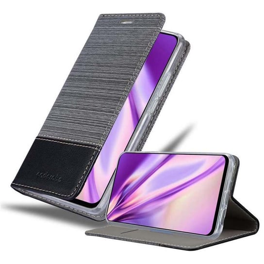 Pokrowiec Do Honor 9X Etui w SZARO CZARNY Portfel Obudowa Case Cover Ochronny Cadorabo Cadorabo