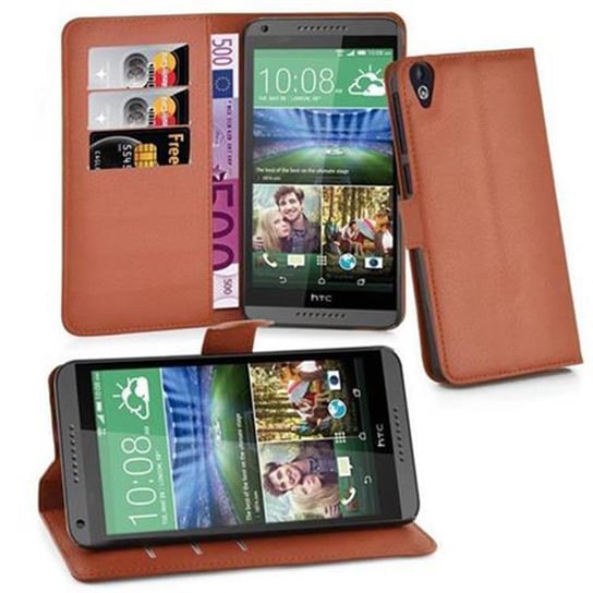 Pokrowiec Do HTC Desire 820 w CZEKOLADOWY BRĄZ Etui Portfel Obudowa Ochronny Case Cover Cadorabo Cadorabo