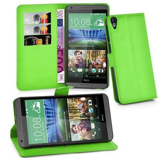 Pokrowiec Do HTC Desire 820 w MIĘTOWO-ZIELONY Etui Portfel Obudowa Ochronny Case Cover Cadorabo Cadorabo