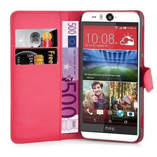 Pokrowiec Do HTC Desire EYE w KARMINOWY CZERWONY Etui Portfel Obudowa Ochronny Case Cover Cadorabo Cadorabo