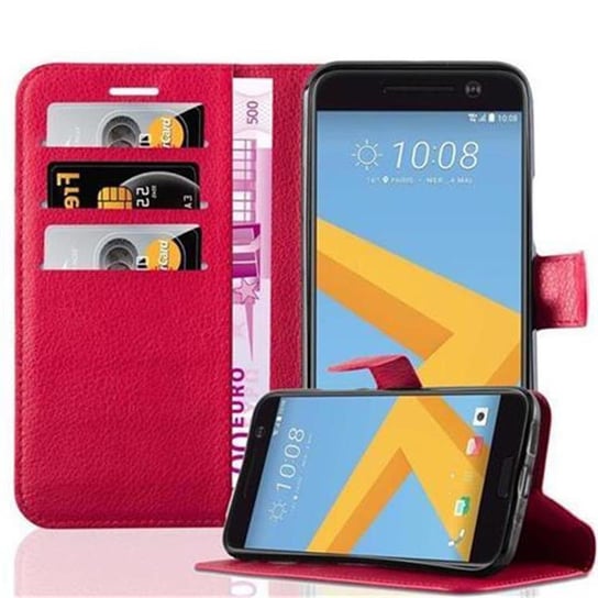 Pokrowiec Do HTC ONE M10 w KARMINOWY CZERWONY Etui Portfel Obudowa Ochronny Case Cover Cadorabo Cadorabo