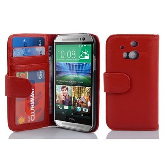 Pokrowiec Do Htc One M8 W Piekła Czerwień Etui Ochronny Magnet Obudowa Case Cover Cadorabo Cadorabo