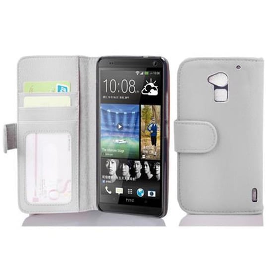 Pokrowiec Do HTC ONE MAX T6 w BIAŁY MAGNEZOWY Etui Ochronny Magnet Obudowa Case Cover Cadorabo Cadorabo