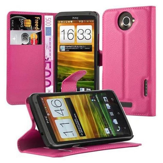 Pokrowiec Do HTC ONE X / X+ w WIŚNIOWY RÓŻ Etui Portfel Obudowa Ochronny Case Cover Cadorabo Cadorabo