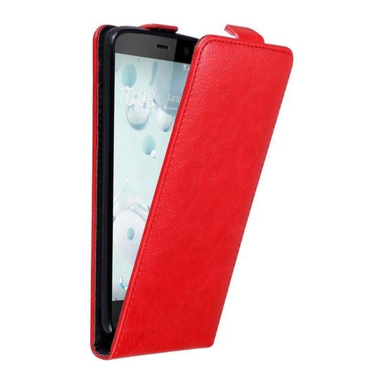 Pokrowiec Do HTC U PLAY w Etui CZERWONE JABŁKO  Flip Case Cover Obudowa Ochronny Cadorabo Cadorabo