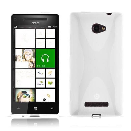 Pokrowiec Do HTC Windows Phone 8X Pokrowiec Ochronny w BIAŁY MAGNEZOWY Etui Obudowa Case Cover Plecki TPU Cadorabo Cadorabo