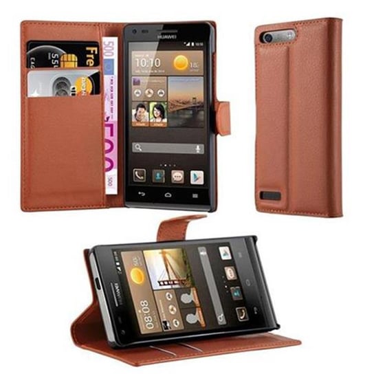 Pokrowiec Do Huawei ASCEND G6 w CZEKOLADOWY BRĄZ Etui Portfel Obudowa Ochronny Case Cover Cadorabo Cadorabo