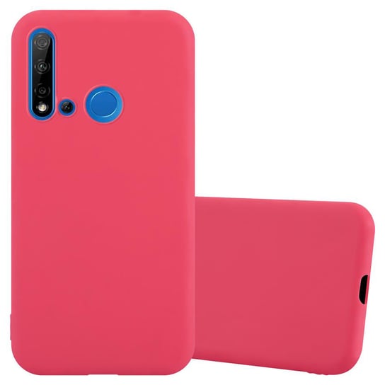 Pokrowiec Do Huawei NOVA 5i / P20 LITE 2019 Etui w CANDY CZERWONY TPU Silikon Obudowa Case Cover Ochronny Plecki Cadorabo Cadorabo