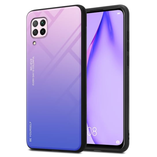 Pokrowiec Do Huawei NOVA 6 SE / P40 LITE / NOVA 7i Etui w RÓŻOWO - NIEBIESKI TPU Obudowa Case Cover Plecki Ochronny Cadorabo Cadorabo