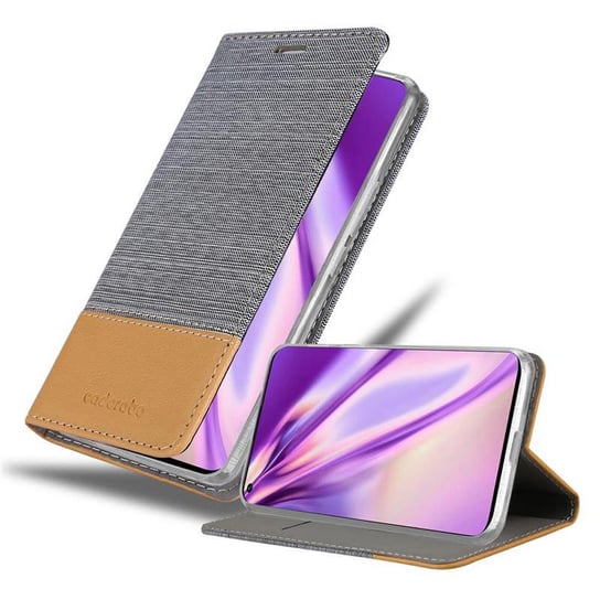 Pokrowiec Do Huawei NOVA 7 5G Etui w JASNOSZARY BRĄZOWY Portfel Obudowa Case Cover Ochronny Cadorabo Cadorabo