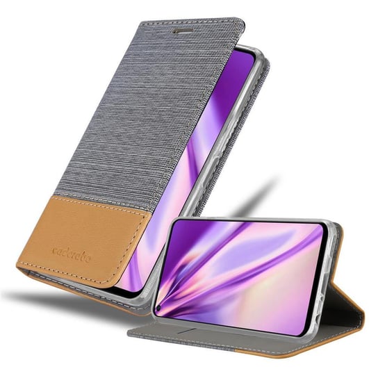 Pokrowiec Do Huawei NOVA 7 SE Etui w JASNOSZARY BRĄZOWY Portfel Obudowa Case Cover Ochronny Cadorabo Cadorabo