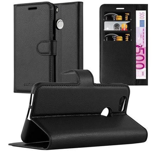 Pokrowiec Do Huawei NOVA w CZARNY PHANTOM Etui Portfel Obudowa Ochronny Case Cover Cadorabo Cadorabo