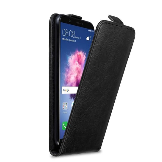 Pokrowiec Do Huawei P SMART 2018 / Enjoy 7S w Etui CZARNA NOC Flip Case Cover Obudowa Ochronny Cadorabo Cadorabo